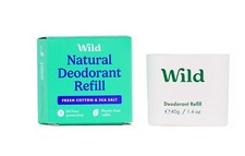 ??Wild Fresh Cotton & Sea Salt Natural Refillable Deodoran Refill 40g 