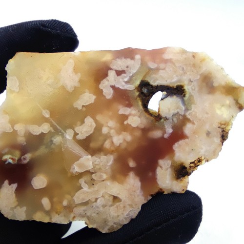 40G losa mineral natural sin pulir flor de cerezo ágata forma libre 3311 - Imagen 3 de 12