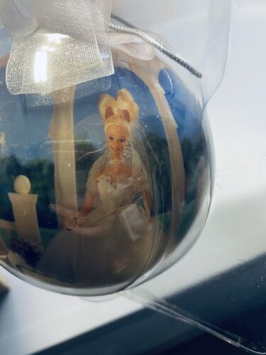 Barbie Decoupage Ornament * DREAM BRIDE BARBIE * with Wooden Stand Orig. Box E8 - Picture 1 of 8