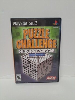 Puzzle Challenge Crosswords and More! (Sony PlayStation 2) PS2 Complete CIB 