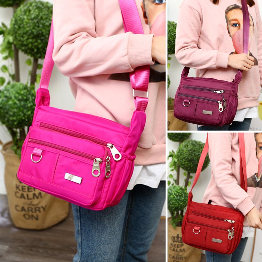 Waterproof Multi Pocket Shoulder Bag Handbag Messenger Bags Cross Body