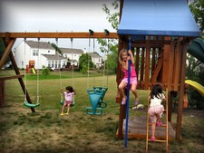 Play Fort Swing Set How-to Book; Paper Pattern Plan to DIY and Easily Build Fast