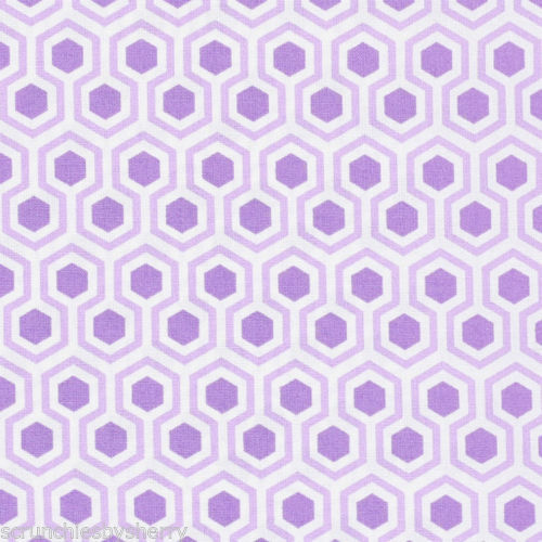 Houndstooth Honeycomb Print Hair Scrunchie Scrunchies by Sherry Ponytail Holder - Picture 13 of 14