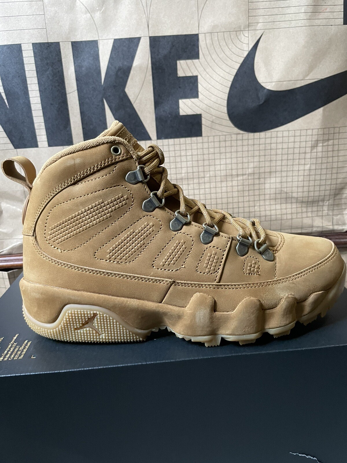 wheat jordan 9s