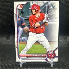 Edgar Quero 2022 Bowman 1st Base Paper Prospect Los Angeles Angels BP-123