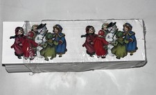 2 Sheets Gifted Line John Grossman Children Building A Snowman On Xmas Stickers