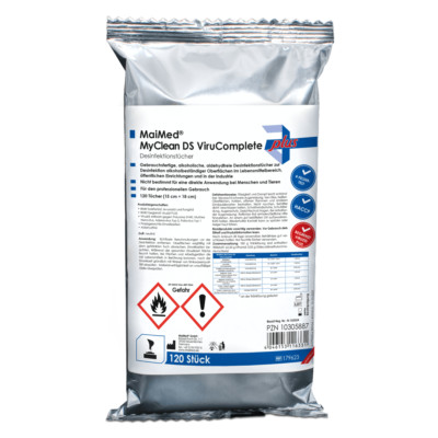 Maimed MyClean  DS Neutral 120 Stück Desinfektionstücher Desinfektion Wipes 