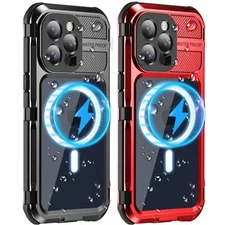 Waterproof Case For iPhone 14 15 Pro Max 14 Pro Mag Safe Screen Protector Cover