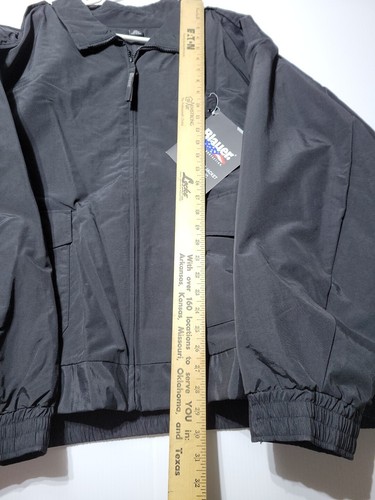 New 5XL REGULAR BLAUER BLACK 6120 B.DRY 3 SEASON BOMBER JACKET SECURITY COAT - Picture 4 of 12