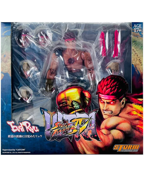 Ultra Street Fighter IV Evil Ryu 1/12 Scale Action Figure – Insert Coin Toys