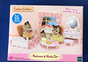 calico critters bedroom & vanity set