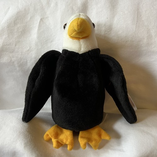 TY Beanie Baby Original Collection Retired 1996 Baldy The Eagle PVC #4074 - Picture 3 of 11