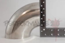 4” Ultra Tight Radius Mandrel Bend 90 Degree 304 Stainless Steel 0.84D Exhaust