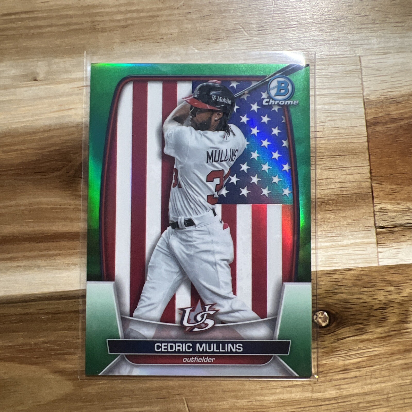 2023 Bowman Chrome Cedric Mullins WBC Green Refractor /99