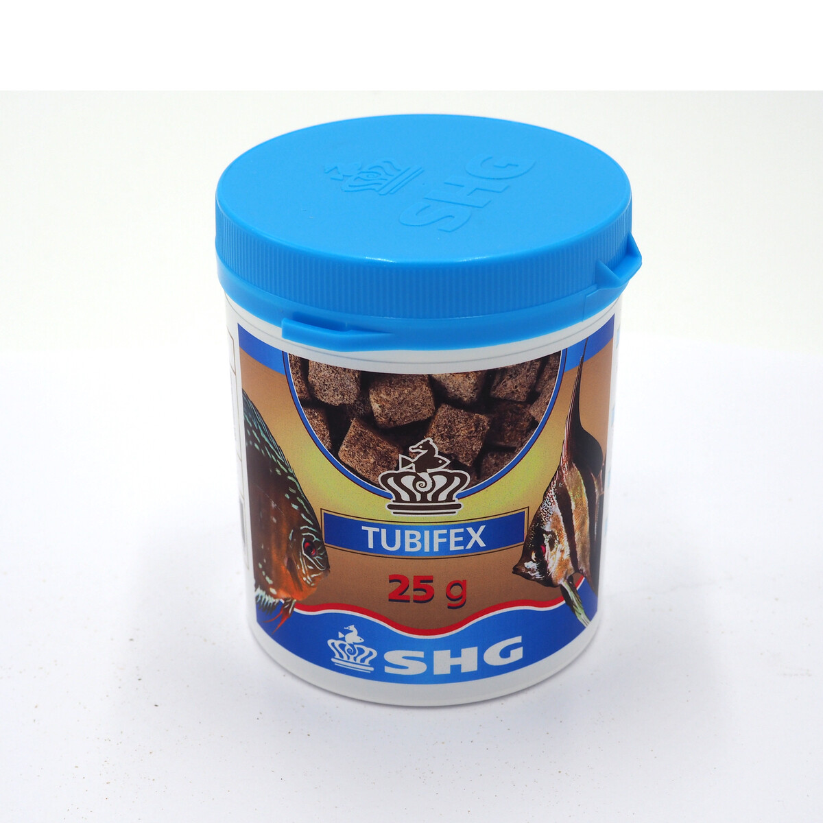 SHG TUBIFEX 25 GR LIOFILIZZATO CUBETTI MANGIME PESCI ACQUARIO DOLCE