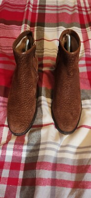 Vero Cuoio Boots Febo Argentina US 6 EU 37 RARE Leather Suede Print Shoes!