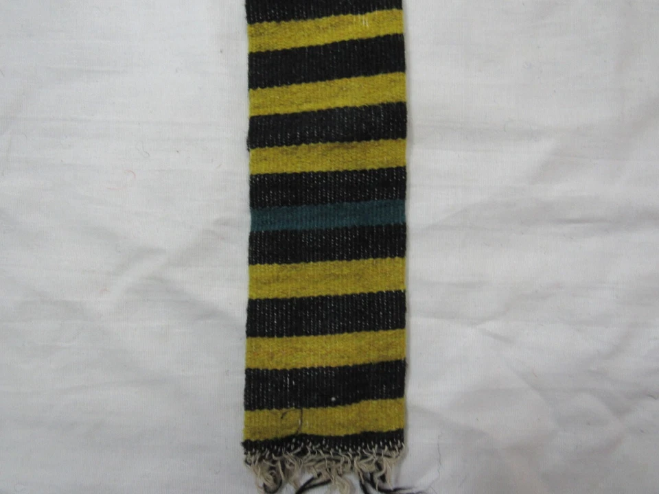 ANTIGUO CINTURÓN TEJIDO A MANO DISFRAZ POPULAR Foto 2 de 4