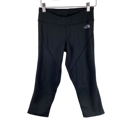 The North Face Womens Size XS Xsmall Black Coolmax  Capri Leggings Stretch