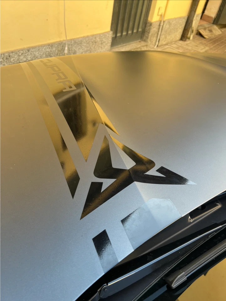 Adesivo sticker Cofano Cupra FORMENTOR LEON BORN ATECA - NERO OPACO O LUCIDO - Immagine 4 di 4