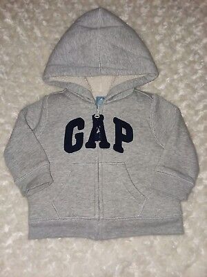 Baby Gap Outlet Gray Hoodie Zip Front