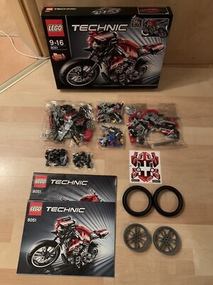 LEGO Technic Technik 8051 Motorcycle New/Original Packaging Open