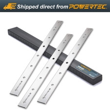 POWERTEC 12-1/2" Planer Blades for DeWalt DW734 - Replacement Set of 3 (12801V)