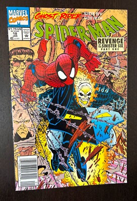 SPIDER MAN #18 (Marvel Comics 1992) -- NEWSSTAND Variant -- VF/NM