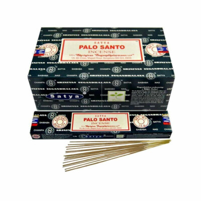 Satya Palo Santo Incense Sticks 12 Packs x 15gm Natural Fragrance Agarbatti Puja