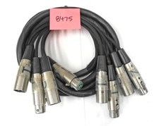 Quality 8 Foot 2 In/2 Out Balanced XLR Male/Female Patch / Extension Snake. CG