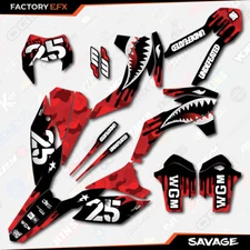 Red Savage Camo Graphics Kit fits KTM 13-16 EXC EXC/F XCW 125 250 300 450