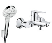 Hans Grohe Badewannenarmatur Bauedge Badewanne Wannenarmatur Set Crometta Wanne