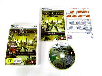 Sid Meier's Civilization IV Complete Take2 Australia 2007 Complete game with Map