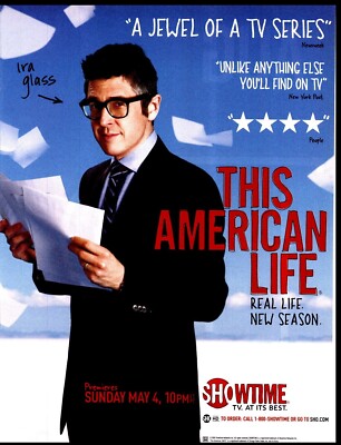 PTP119 MAGAZINE ADVERT 11X8'' THIS AMERICAN LIFE TV SHOW