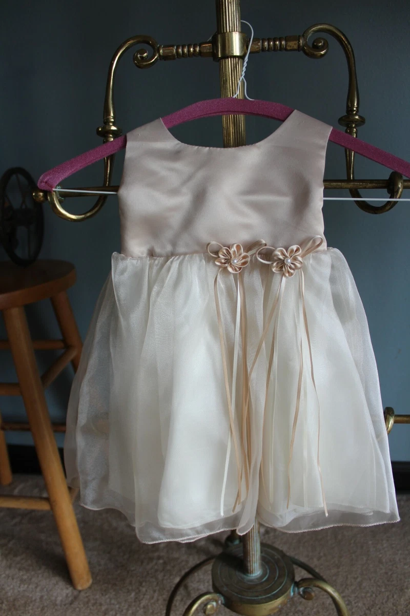 Baby Girl 9 Month Kids Dream Tan White Dress
