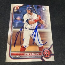 2022 Bowman 1st Niko Kavadas Los Angeles Angels #BP-68 Signed Auto