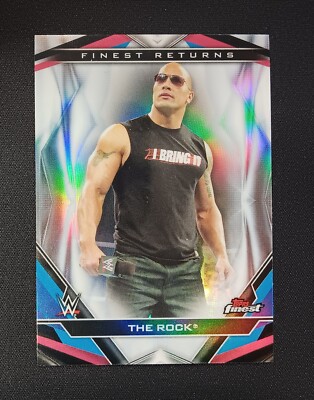 2020 Topps Finest WWE Decade's Finest Returns #R-4 The Rock