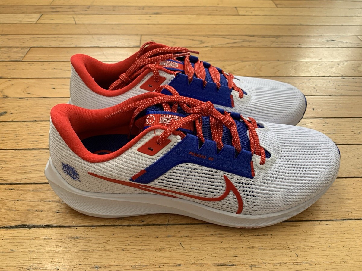 NEW Nike Air Zoom Pegasus 40 Tennessee State Tigers Shoes DZ5978-100 Size 12 Nike Zoom Pegasus 40 Tennesse State Tigers Running Shoes  main image 2