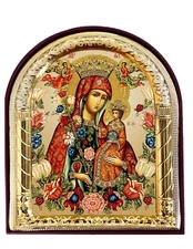 Virgin Mary Christ Icon Catholic Orthodox Christian Icon of Saint Mary Arched