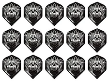 5 Sets Winmau Embossed Standard Dart Flights – Ships w/ Tracking - White Skull