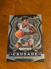 2020 Panini Prizm Draft Picks JAMES WISEMAN Crusade # 82 Golden State