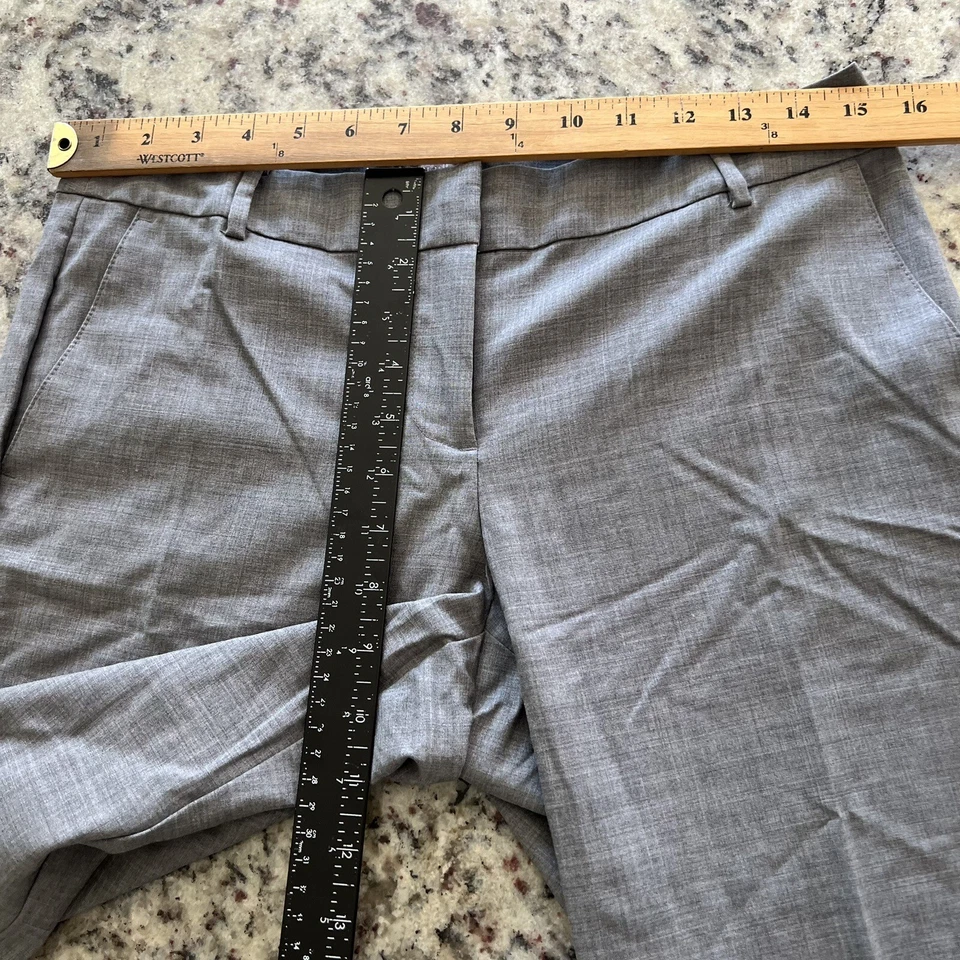 J.Jill платье брюки женщин 6Petites серый шерсти плоский передний карьера прямой ноги - Изображение 4 из 4