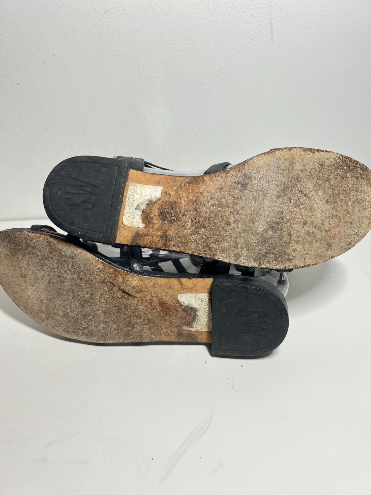 Stuart Weitzman Black Leather Caesar Gladiator In… - image 8