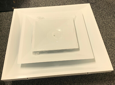 Ceiling Diffuser (Lowered price!) Continental Ind -  WHITE 4WAY 12'' COLLAR - New