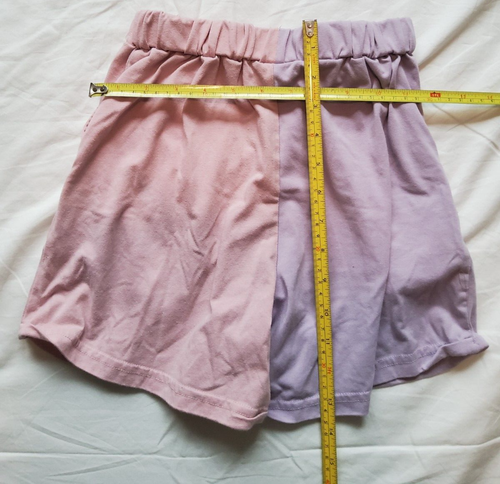 Shein Pink Purple Shorts Ladies Elastic Waist Pockets 9Y - Picture 4 of 4