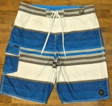 O'NEILL SANTA CRUZ STRIPE BOARDSHORTS BOARD SHORTS Men's 36 blue/gray/white NWT