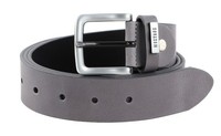 Mustang Men Leather Belt W110 GüRtel Darkgrey Dunkelgrau Neu