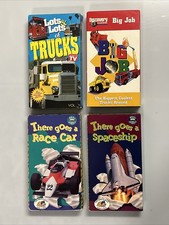 Childrens VHS Tape Bundle There Goes A / Lots Of Trucks / Big Job Tested