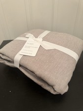 Pottery Barn Belgian Flax Linen Duvet Cover Full/Queen 92x88  Grey NWT
