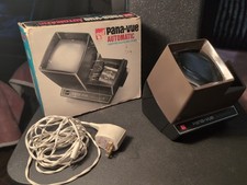 Vintage GAF Pana-Vue Automatic Lighted 2 x 2 Slide Viewer Original Box Untested