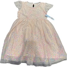 Cat  Jack Girl's Blush Belle Pink Sequins Tulle Dress Size M NWT